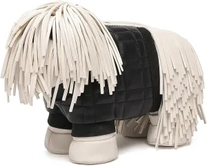 Women Dog Shaped Crossbody Shoulder Bag Handbag PU Leather Unique Novelty Dog Shaped Purse
