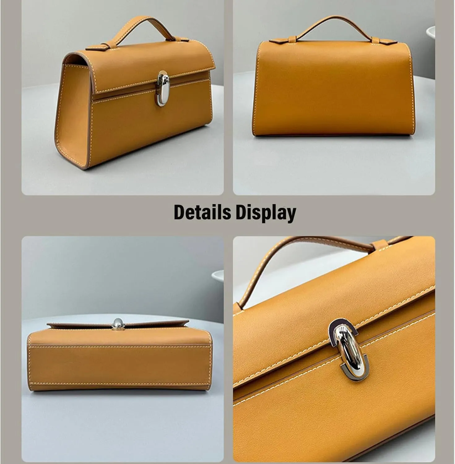 Women' Genuine Leather Hand Bags Satchel Bag Top Handle Flap Handbag Designer Handbags For Women Clutch Purse Satchel