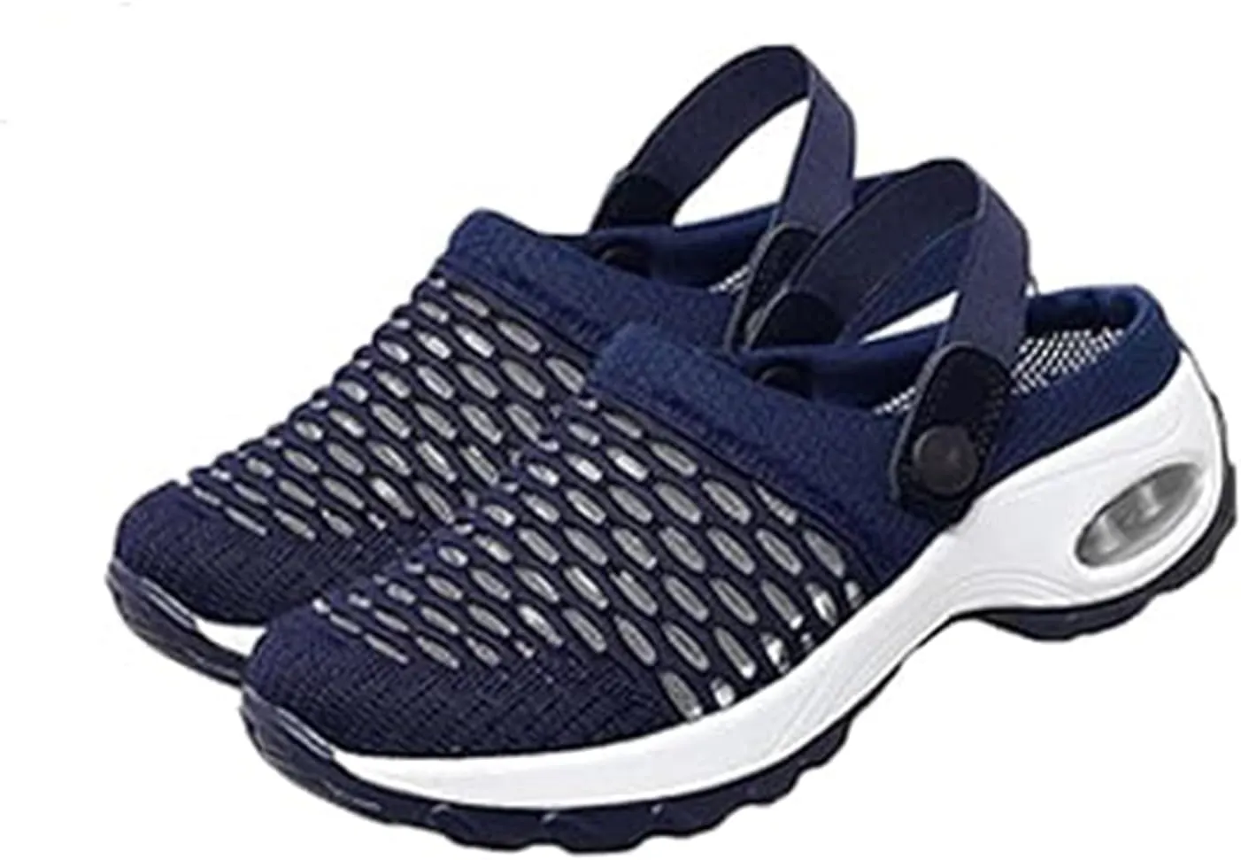 Women Orthopedic Clogs Comfortable Lightweight Slip On Shoes with Air Cushion Support to Reduce Back and Knee Pressure Mesh Sandals Slippers
