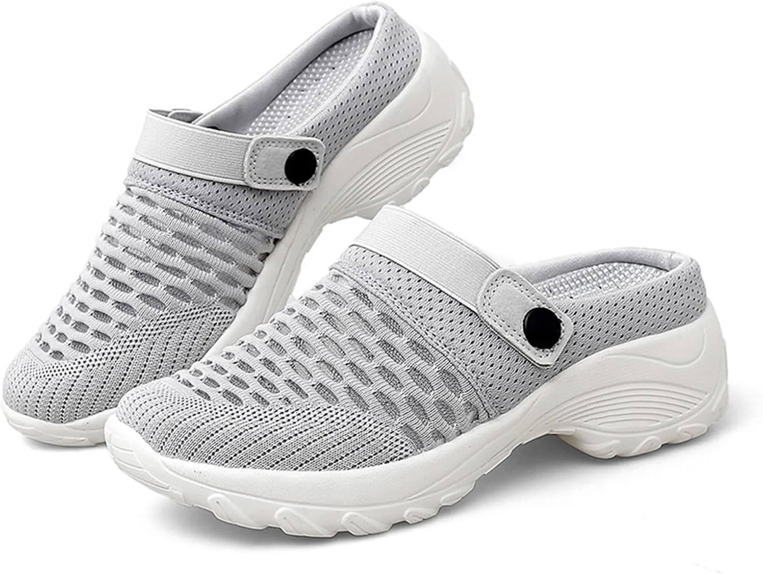 Women Orthopedic Clogs Comfortable Lightweight Slip On Shoes with Air Cushion Support to Reduce Back and Knee Pressure Mesh Sandals Slippers