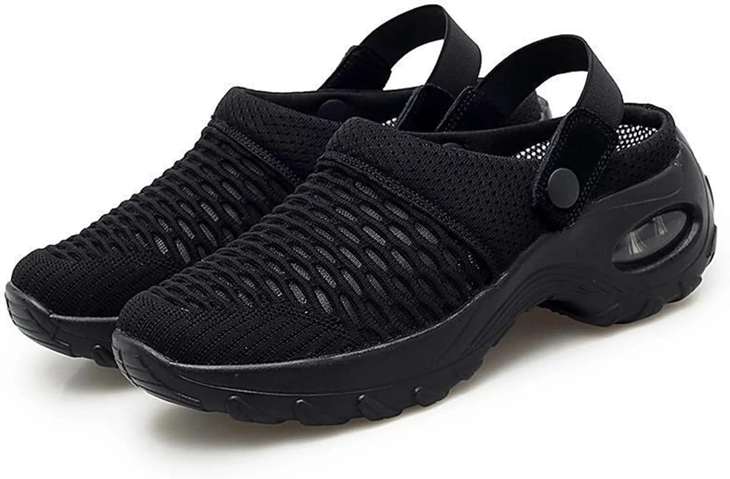 Women Orthopedic Clogs Comfortable Lightweight Slip On Shoes with Air Cushion Support to Reduce Back and Knee Pressure Mesh Sandals Slippers