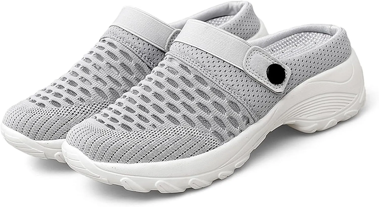 Women Orthopedic Clogs Comfortable Lightweight Slip On Shoes with Air Cushion Support to Reduce Back and Knee Pressure Mesh Sandals Slippers