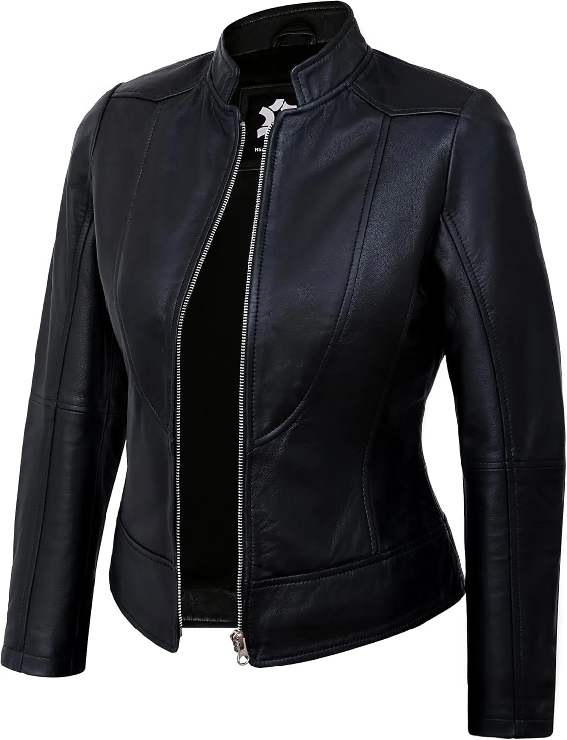 Womens Leather Jackets - Real Lambskin Stylish Motorcycle Leather Coat Women