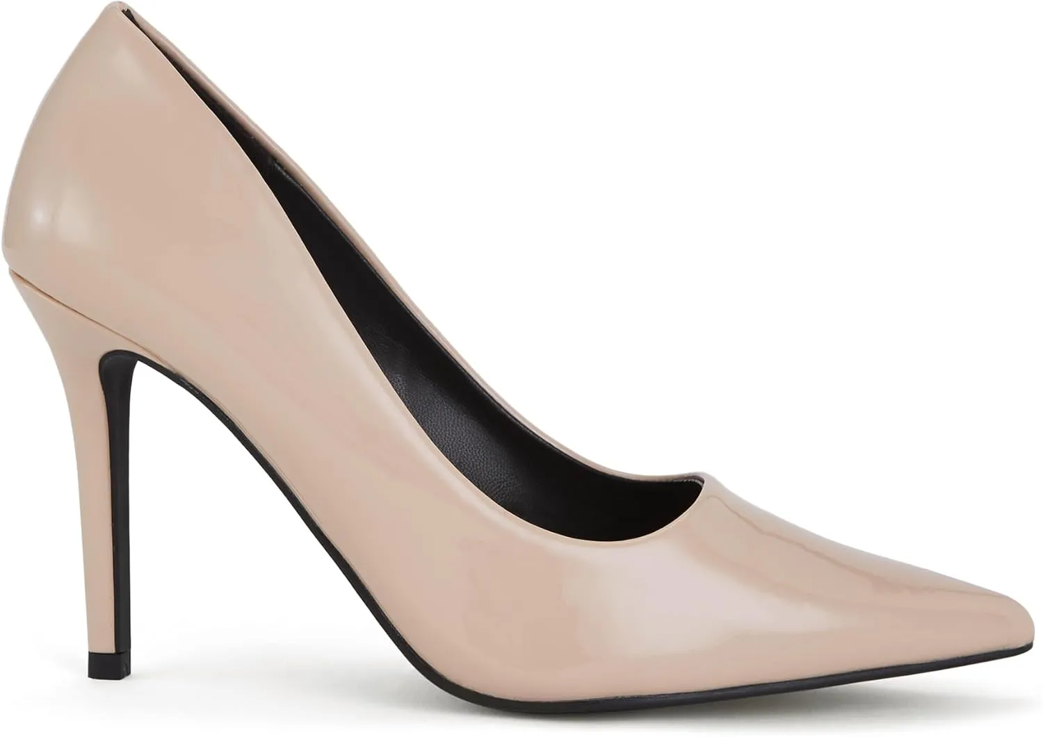 Women's Stiletto High Heels 3.7 Inch Closed Pointed Toe Pumps Slip On Classic Office Dress Shoes