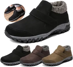 Women'S Winter Warm Fur Lining Orthopedic Hiking Booties,Arch Support Sneakers,Comfortable Non-Slip Slip-On Snow Boots,Women'S Casual Comfort Walking Shoes Stylish