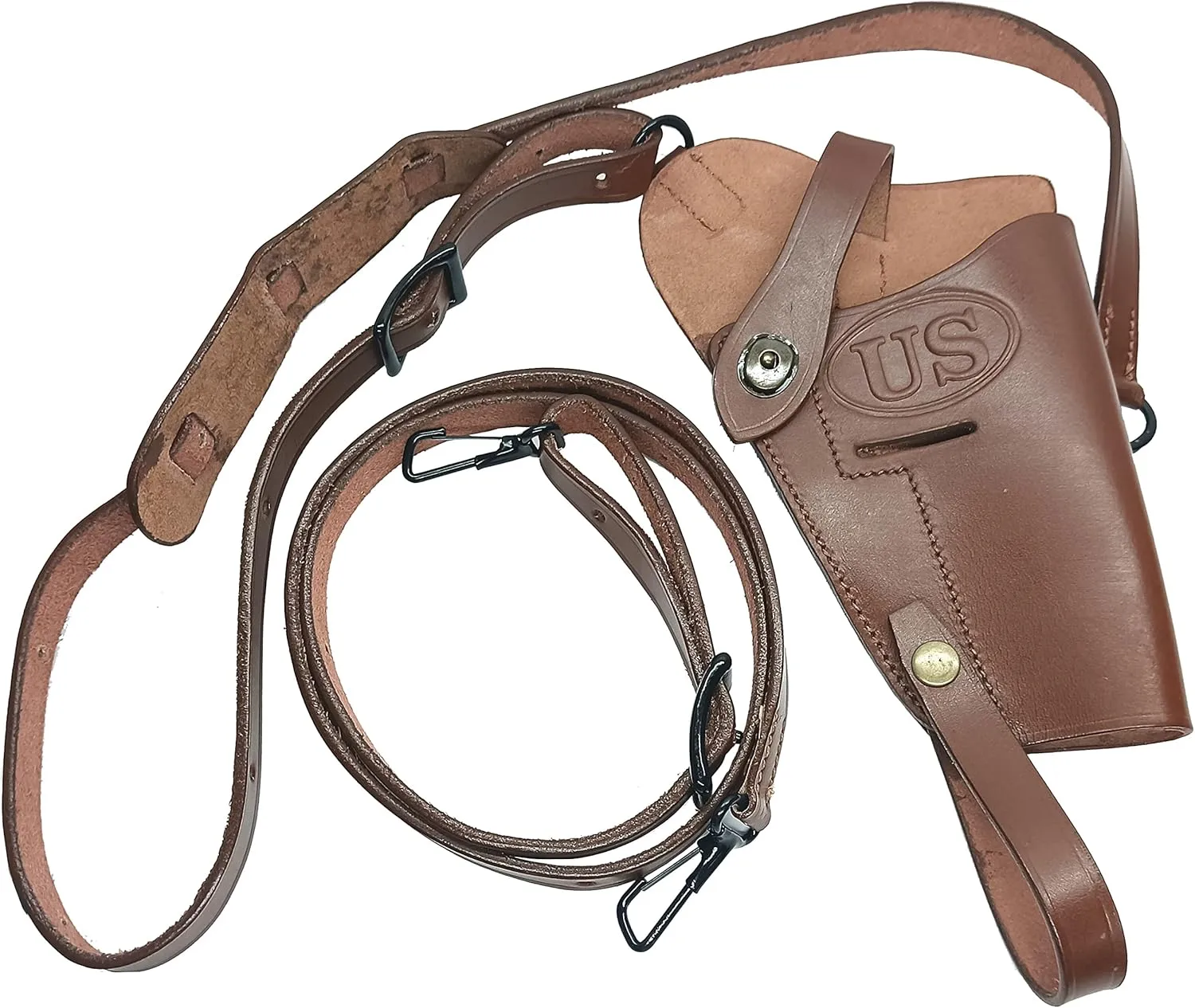 World War M7 Holster Brown COLT .45 Cal M-7 Tanker Leather Shoulder Holster WWII US