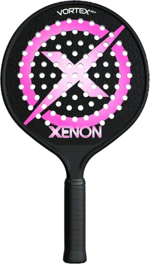 Xenon Vortex Platform Tennis Paddle | Oversize Head | Even Balance Point | Medium Firmness Foam Core | Power and Control | 4.25” Grip, Pink