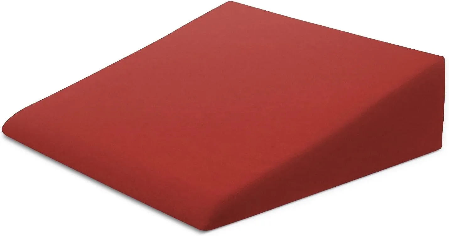 Xtreme Comforts Wedge Pillow Cover - Allergy-Friendly & Easy to Clean Cover - Fits Our (27" x 25" x 7") Wedge Pillow – Red
