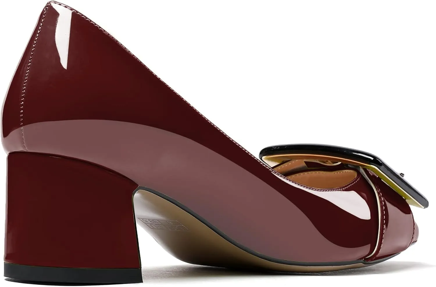 YODEKS Women’s Pointed Toe Pumps,2 Inches Chunky Block Heels Pumps,2 inches Classic Office Daily Dress Shoes