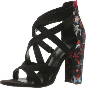 ZBYY Women's Open Toe Chunky Block Stacked Heels Sandals Summer Crisscross Wedding Party Dress Pumps High Heel Sandal