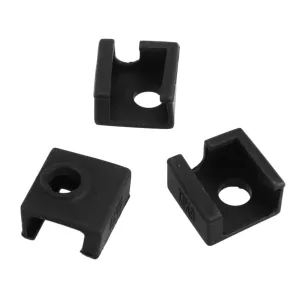 Zerodeko 3pcs Heat Block Protective Cover Silicone Sleeve for Printers Black Adiabatic Heater Insulation Sock for Enhanced Temperature Stability and Scald Prevention