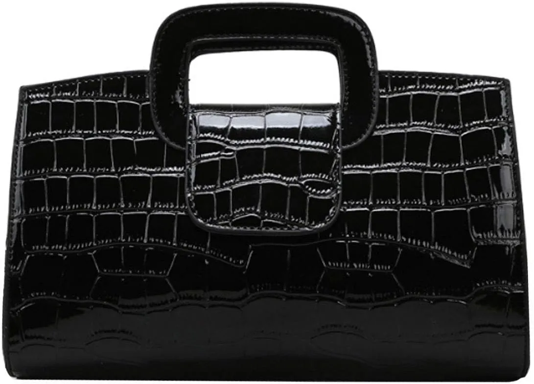 ZLMBAGUS Women Vintage Flap Tote Top Handle Satchel Handbags PU Leather Clutch Purse Shoulder Bag