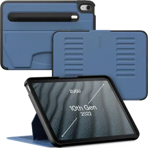 ZUGU CASE for iPad 10.9 Inch Case iPad 11th/10th Generation (A16 2025/2022), Magnetic Stand & Sleep/Wake Cover for 11th/10th Gen iPad, Model #s A3354, A3355, A3356, A2696, A2757, A2777, Slate Blue